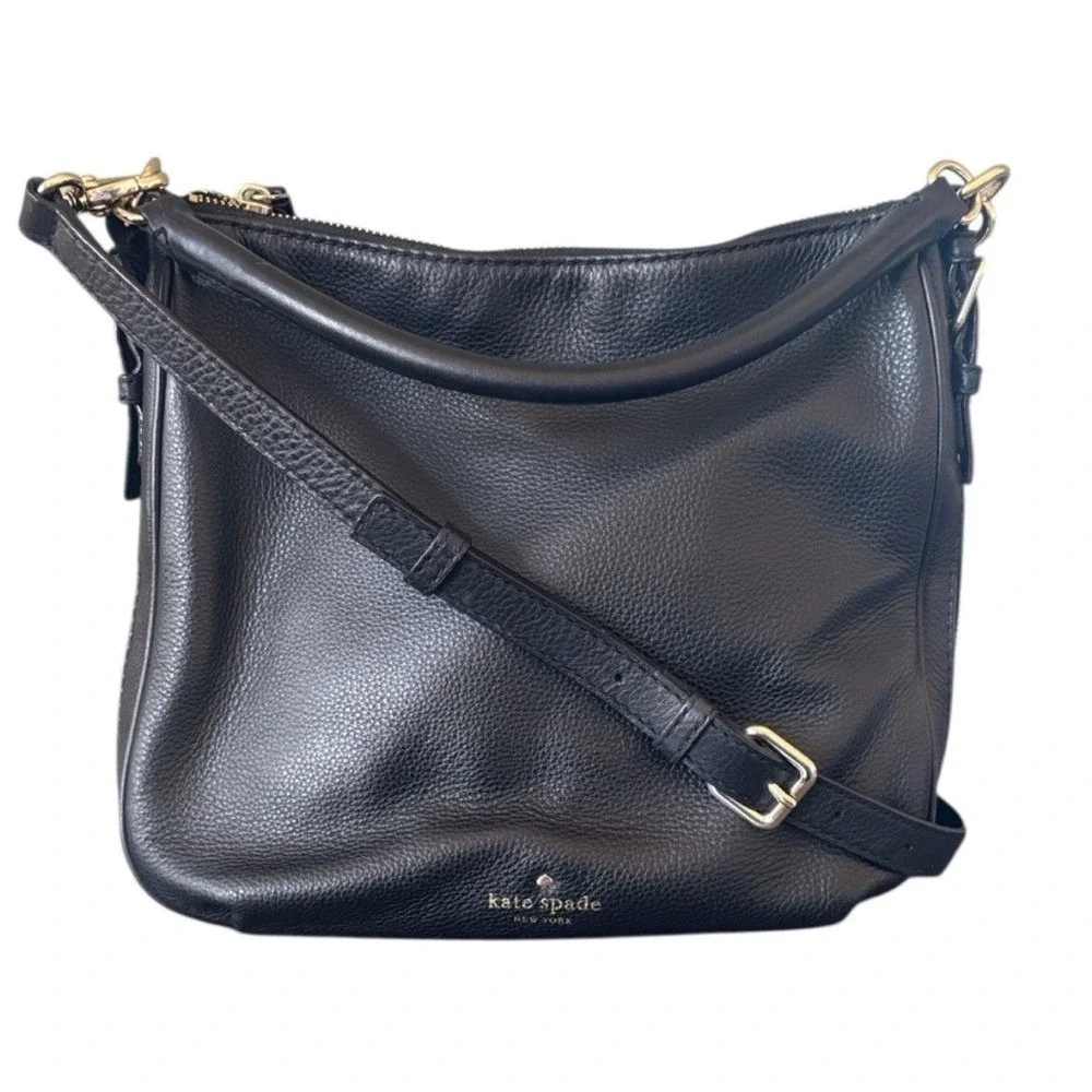 Kate‎ Spade Cobble Hill Black Pebble Leather Shoulder Hand Bag